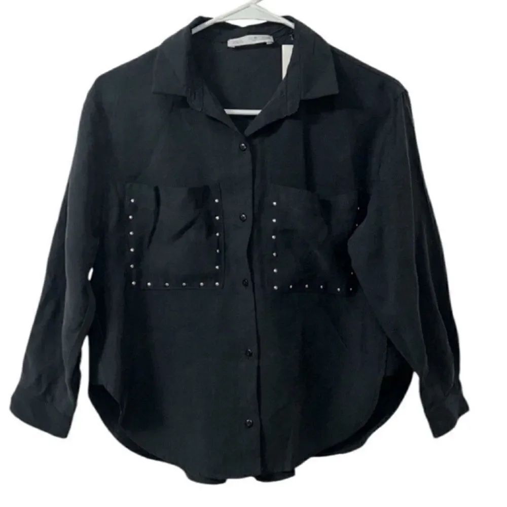 Zara Kids Girls Black Button Down
Shirt(Size 10Yrs)